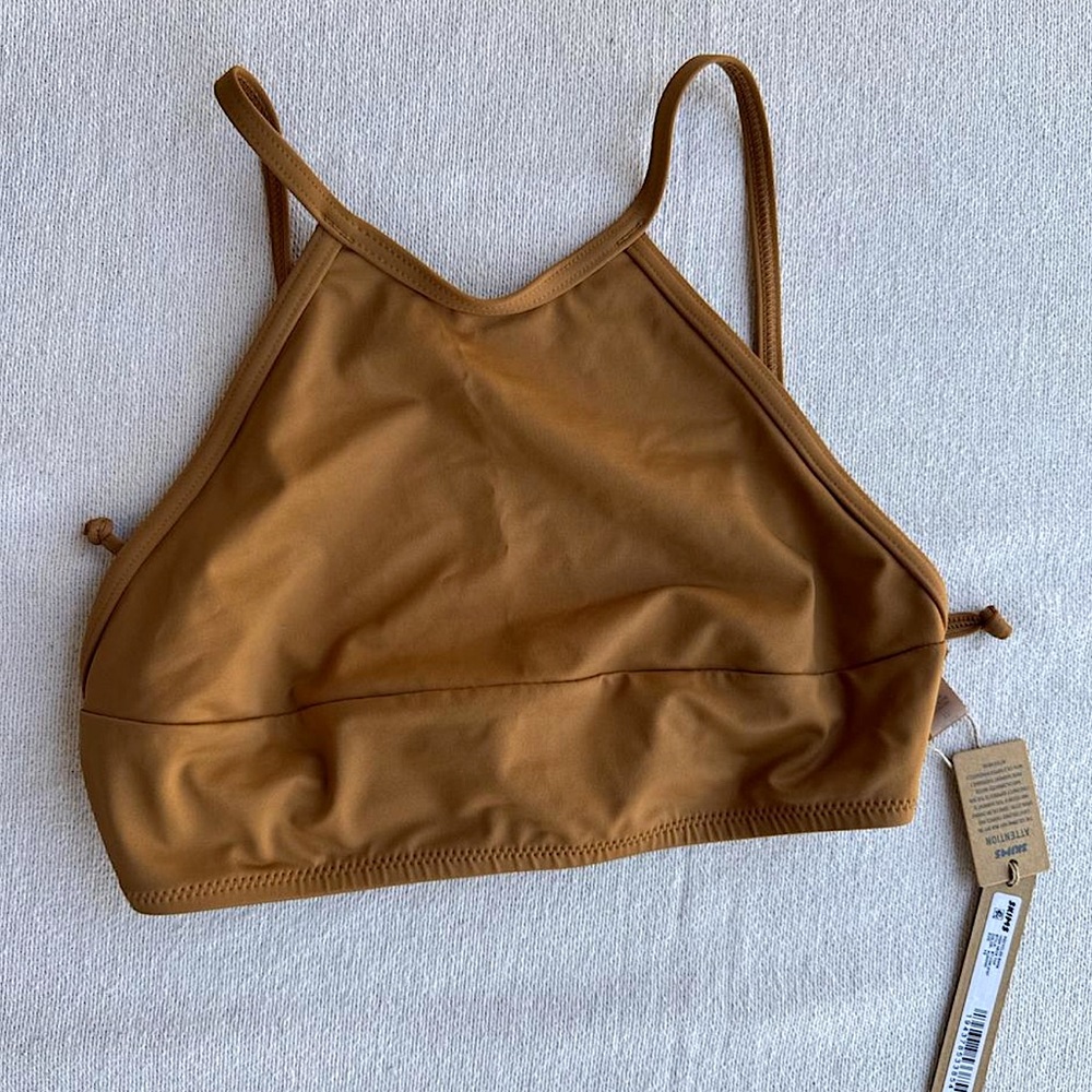 NWT Skims Recycled Swim High Neck Top | XS